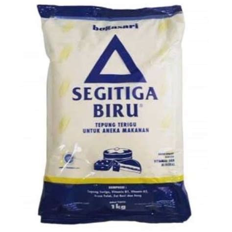 Jual Tepung Terigu Segitiga Biru Bogasari 1 kg Protein Sedang | Shopee ...