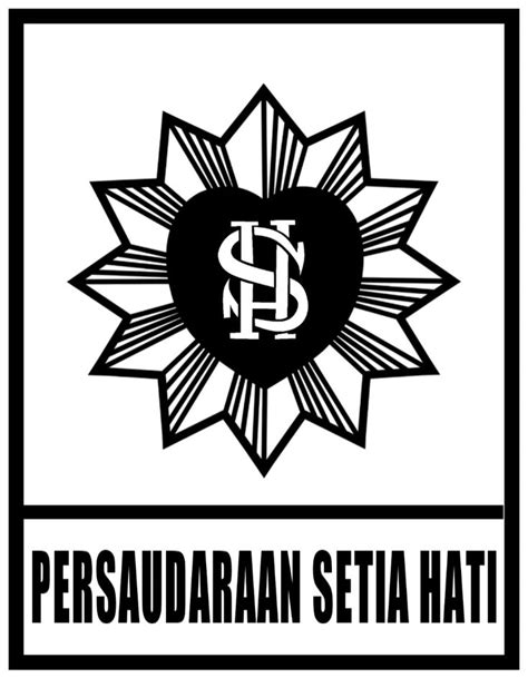 Logo persaudaraan setia hati 1932 (PSH) | Persaudaraan, Seni bela diri ...