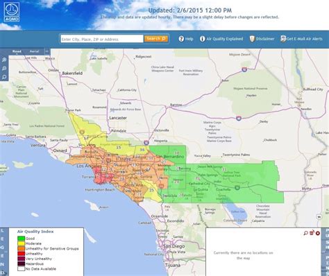 California Air Quality Index Map | Printable Maps