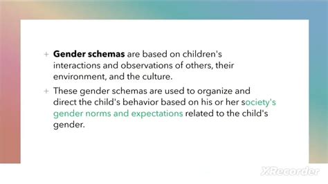 Gender schema theory - YouTube