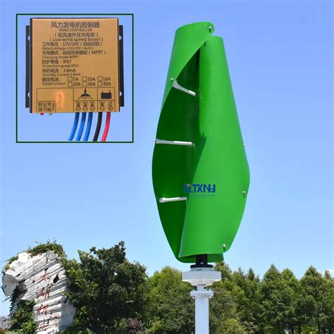 Helix wind turbine vertical 200w wind turbine generator 12v /24v with ...