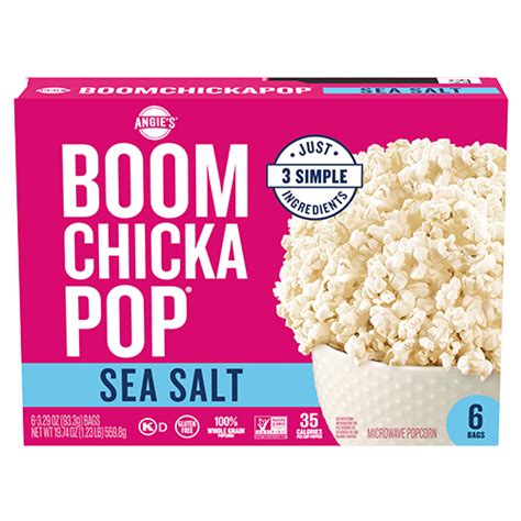 Microwave Popcorn with Sea Salt | Angie's Boomchickapop