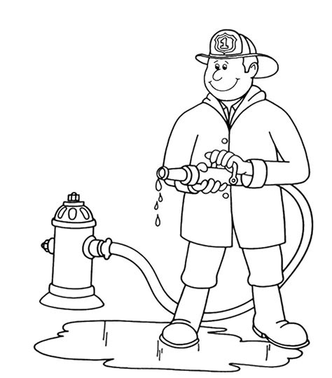 firefighters black and white clip art - Clip Art Library