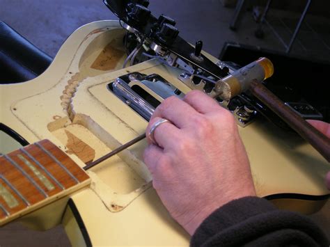 Rickenbacker 4001 bass truss rod repair | Carefully tapping … | Flickr