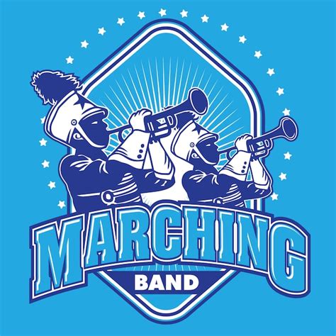 Premium Vector | Marching band crest