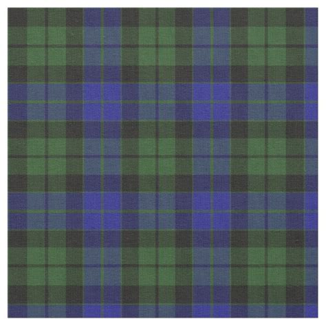 Clan MacKay Tartan Fabric | Zazzle