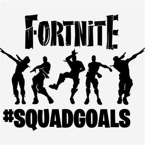 Squad goals(Fortnite) Decal | Silhouette, Fortnite, Squad goals