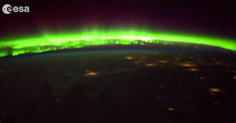 Watch this stunning time-lapse of the aurora borealis from space - CNET