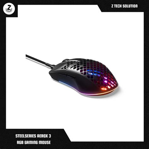 STEELSERIES AEROX 3 ULTRA LIGHTWEIGHT RGB GAMING MOUSE – Z TECH SOLUTION | WORLD OF GAMERS