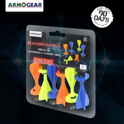 ArmoGear Kids Archery Bow & Arrow Set Replacement Arrows – 6 Darts w ...