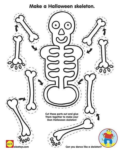 Skeleton Printable Craft