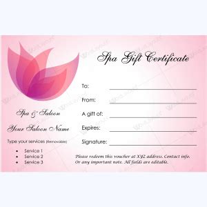 Bring in Clients with Spa Gift Certificate Templates