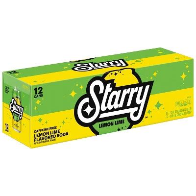 Starry Lemon Lime Soda - 12pk/12 Fl Oz Cans : Target