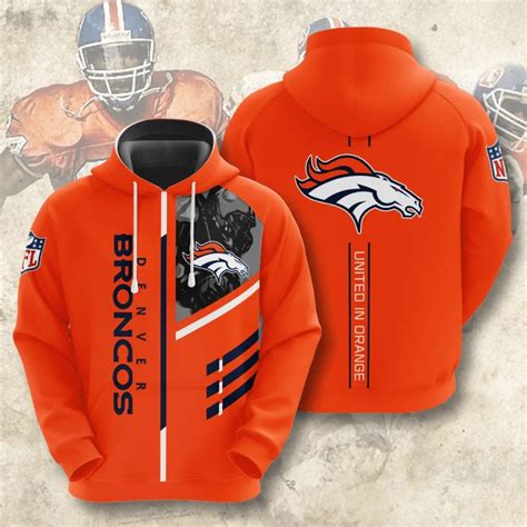 Denver Broncos Hoodies 3 lines graphic gift for fans -Jack sport shop