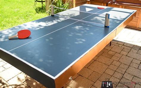 How To Make A DIY Folding Ping Pong Table - Half the cost of store-bought!