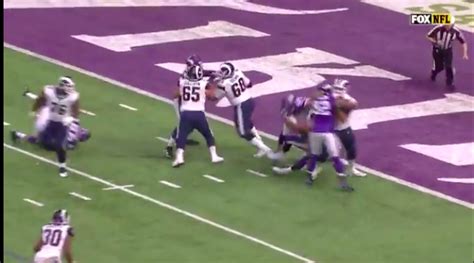 VIDEO: Vikings DE Danielle Hunter Sacks Jared Goff And Rams Lineman At The Same Time