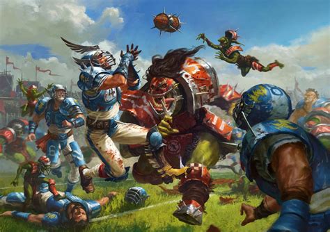 BLOOD BOWL BOX ART – WARHAMMER ART