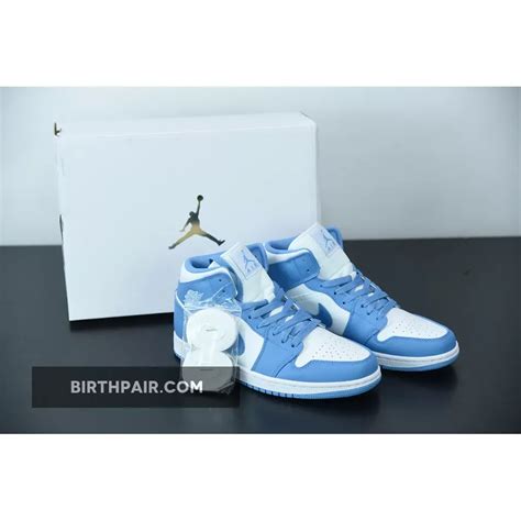 Jordan 1 University Blue 2023 / Air Jordan 1 Mid 'UNC' White/University ...