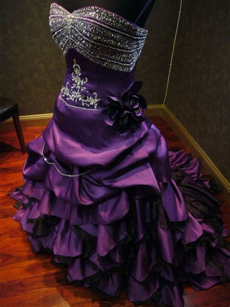 Royal Purple Wedding Dress Alternative Offbeat Custom Made to | Etsy ...