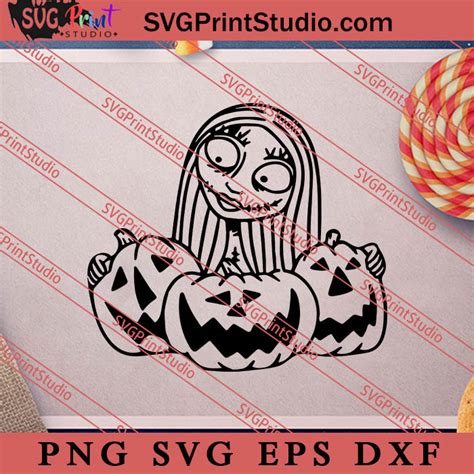 Sally Nightmare Before Christmas SVG, Sally Pumpkin SVG, Sally Face