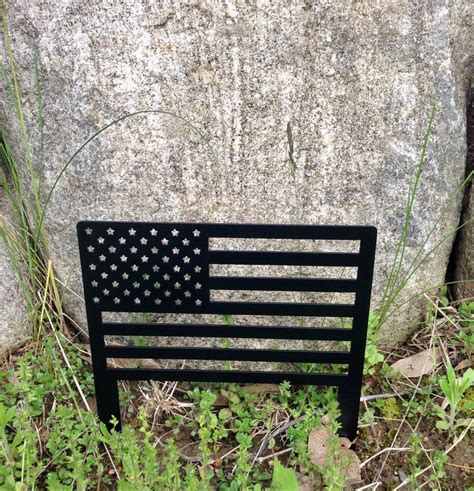 American Flag Metal Yard Sign » Petagadget