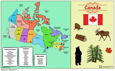 StoryboardThat Activities | Canada's Provinces & Capitals