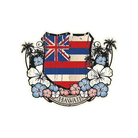 Hawaiian Flag Emblem Sticker Decal From Maui, Hawaii - Etsy