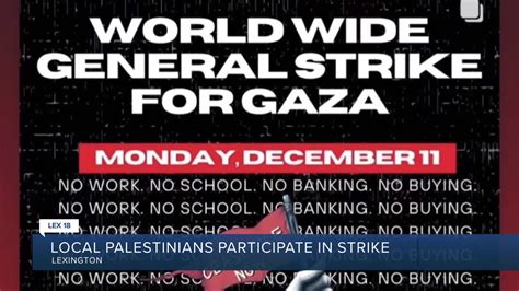 Local Palestinians participate in 'Global Strike for Gaza'