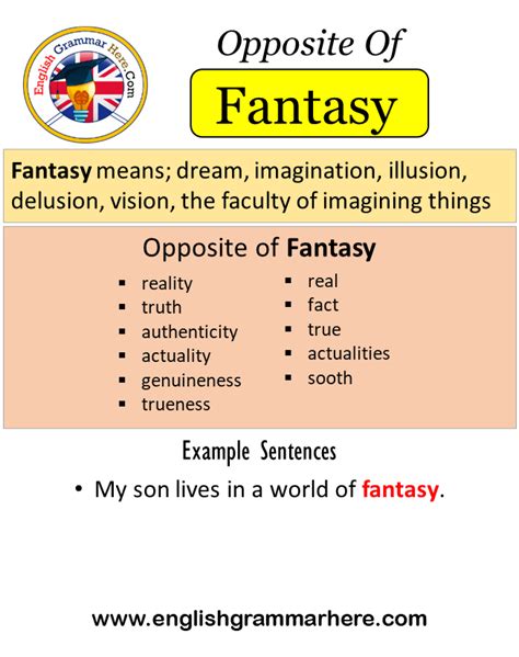 fantasy opposite words Archives - English Grammar Here