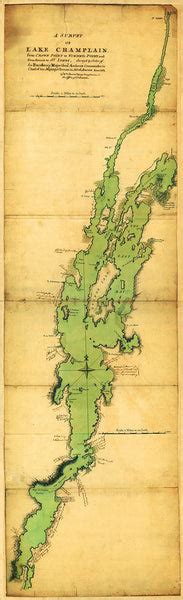 Map of Lake Champlain, New York, 1762, French & Indian War Era | Battlemaps.us