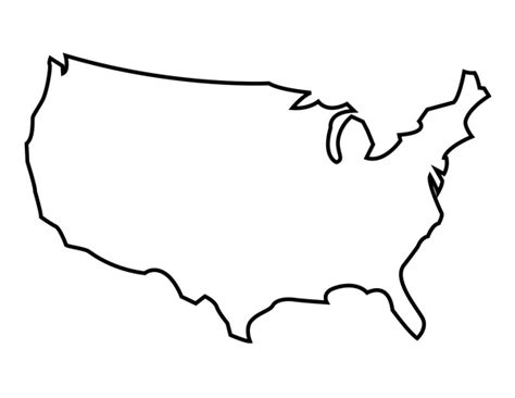 Outline Map United States