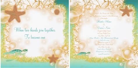 Stand Out Beach Wedding Invitation