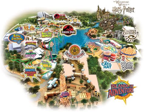 Universal Studios Islands Of Adventure Florida Map - United States Map