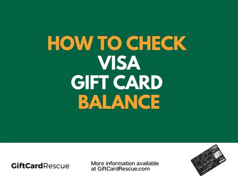 Visa Gift Card Balance - GiftCardRescue.com