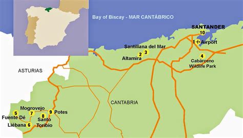 Cantabria Spain Map