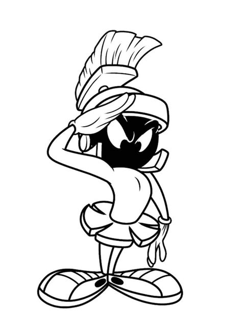 Marvin the Martian Coloring Page