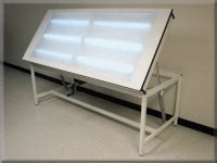 Drafting Table / Light Table with Tilting Top | Workspace design, Home decor, Home