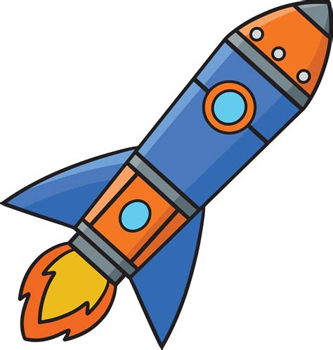 Rocket Ship Cartoon Colored Clipart Illustration 22664551 Vector Art at Vecteezy