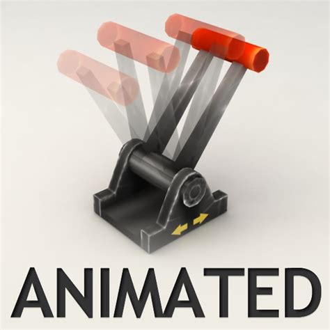 lever animation 3d 3ds