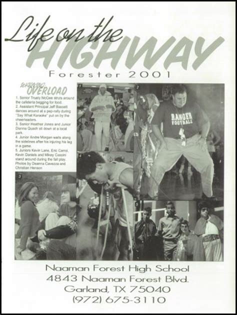 Explore 2001 Naaman Forest High School Yearbook, Garland TX - Classmates