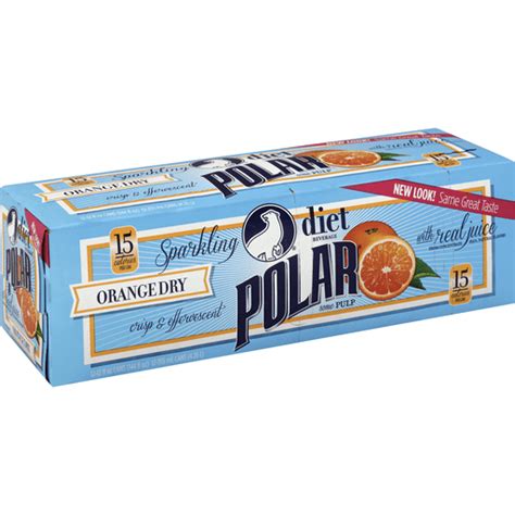 Polar Soda, 12 Pack, 12 Ounce Cans Diet Orange Dry | Soft Drinks | Foodtown