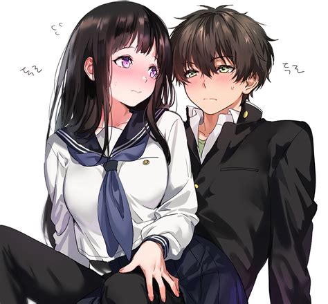 chitanda eru and oreki houtarou (hyouka) drawn by mery_(yangmalgage ...