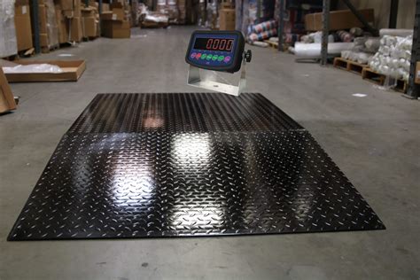 Used 5x5 Floor Scale 10,000 lb with 60" Ramp - Prime USA Scales