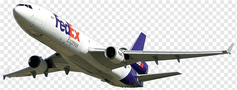 White and blue FedEx Express airliner, FedEx McDonnell Douglas MD-11 Courier Management Mail ...