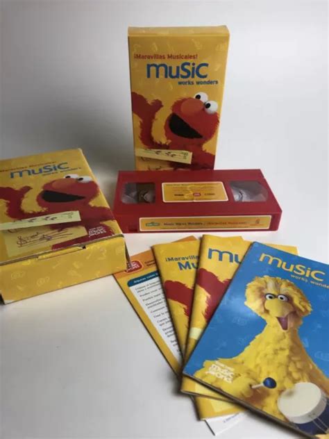 SESAME STREET MARAVILLAS Musicales MUSIC WORKS WONDERS VHS Bilingual Education £8.45 - PicClick UK