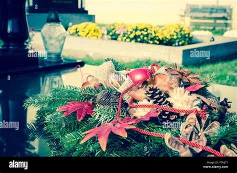 all saints day in the cementery Stock Photo - Alamy