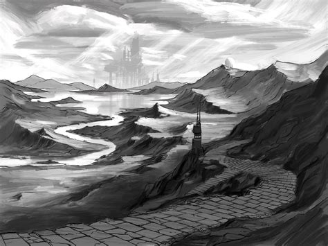 ArtStation - Desolate landscape