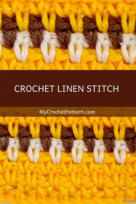 Crochet Linen Stitch - MyCrochetPattern