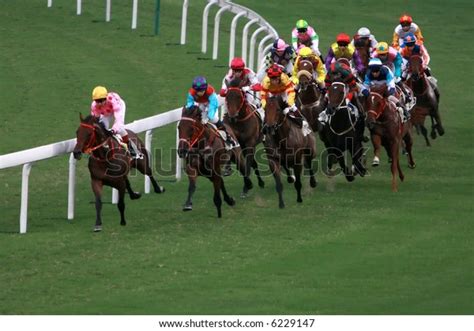 Horse Racing Hong Kong Jockey Club Stock Photo (Edit Now) 6229147