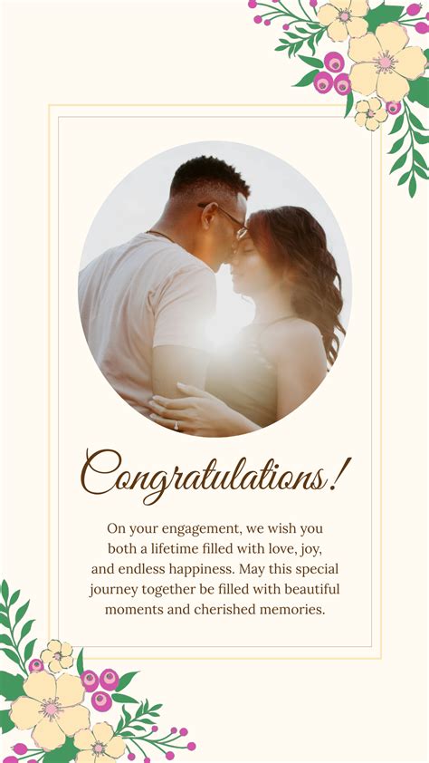 Free Congratulations Card for Engagement Template - Edit Online ...